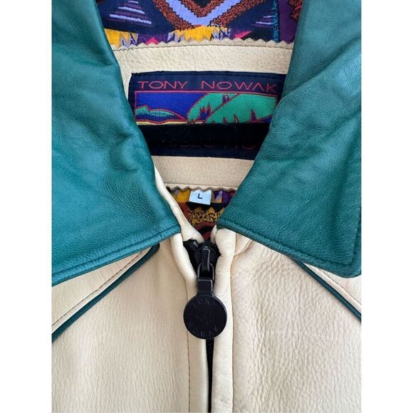 Tony Nowak Collection Country Star Hollywood Vintage Leather Retro Jacket, Large - Picture 6 of 12